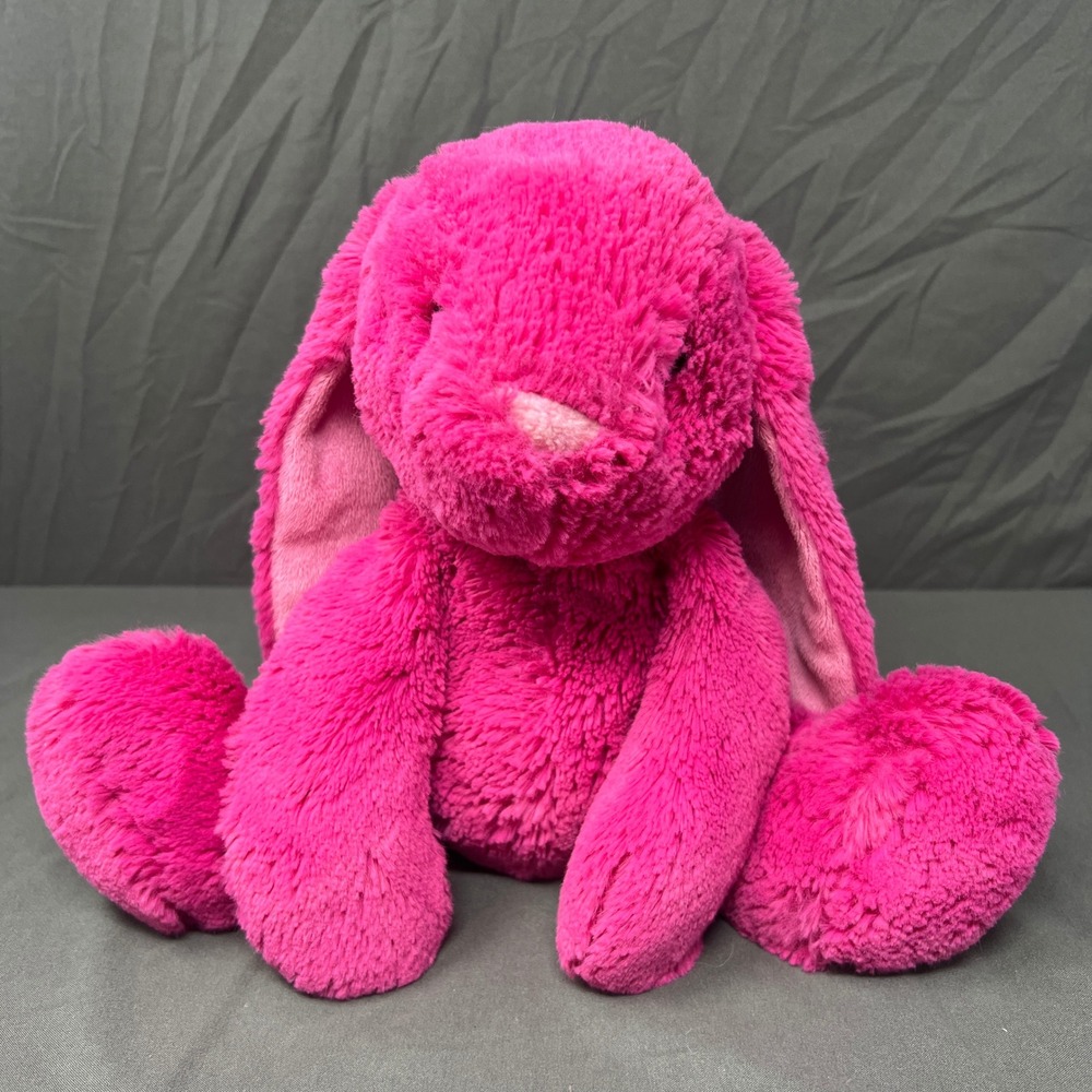 Aurora World Purely Luxe 10 Inch Hot Pink Bunny Rabbit Plush Soft Stuffed Animal